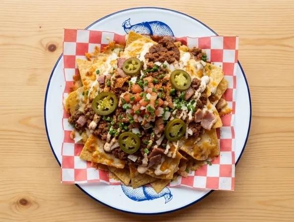 Popular item de Hot Mamma's Kitchen: Nachos Premium Grande