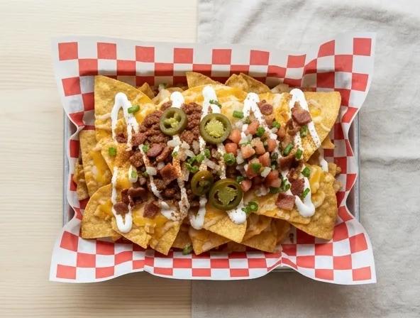Popular item de Hot Mamma's Kitchen: Nachos Premium HALF